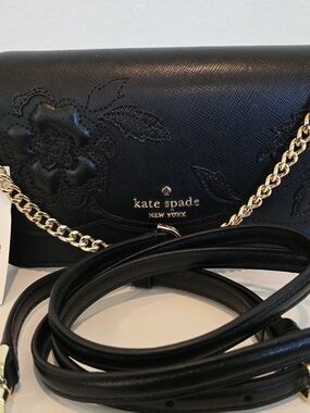 Kate Spade New York Black Leather Men’s Crossbody Bag
